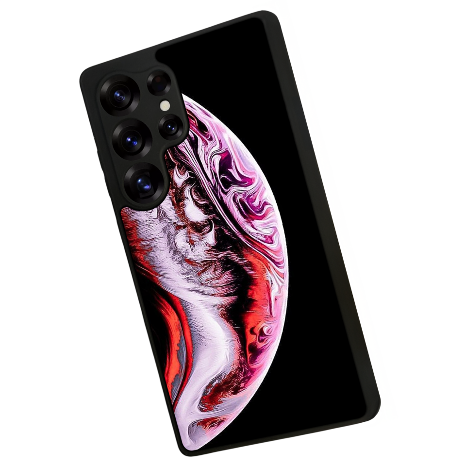 Samsung Galaxy S25 Ultra Uyumlu Ay Tasarımlı Glossy Premium Kılıf