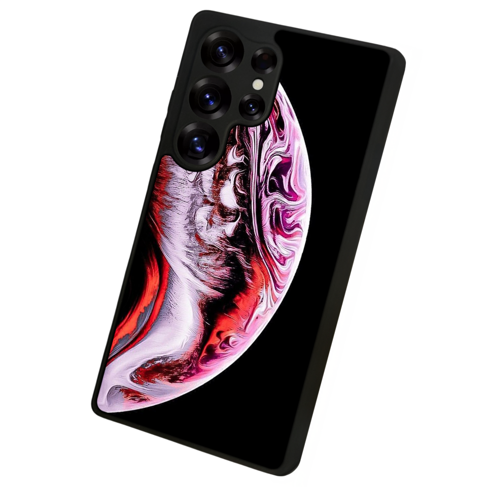 Samsung Galaxy S25 Ultra Uyumlu Ay Tasarımlı Glossy Premium Kılıf