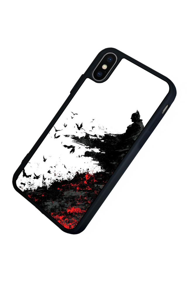 iPhone X/ XS Uyumlu Batman Tasarımlı Glossy Premium Kılıf