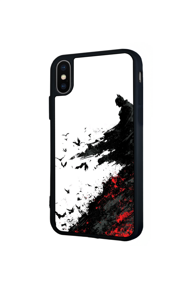 iPhone X/ XS Uyumlu Batman Tasarımlı Glossy Premium Kılıf