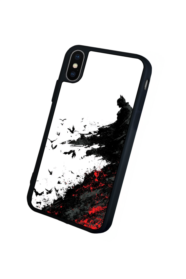 iPhone X/ XS Uyumlu Batman Tasarımlı Glossy Premium Kılıf