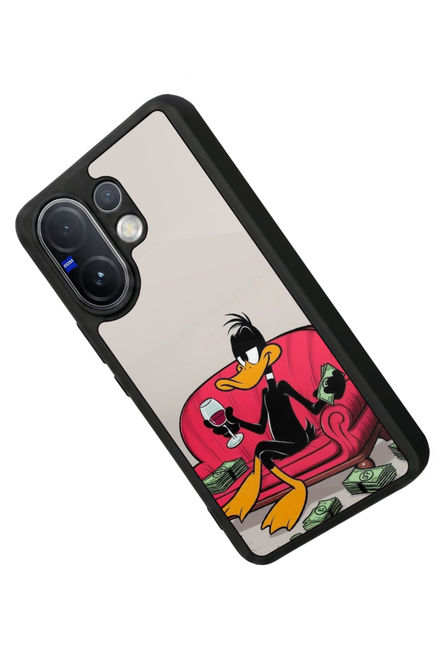 Vivo V60 Uyumlu Daffy duck Tasarımlı Glossy Premium Kılıf