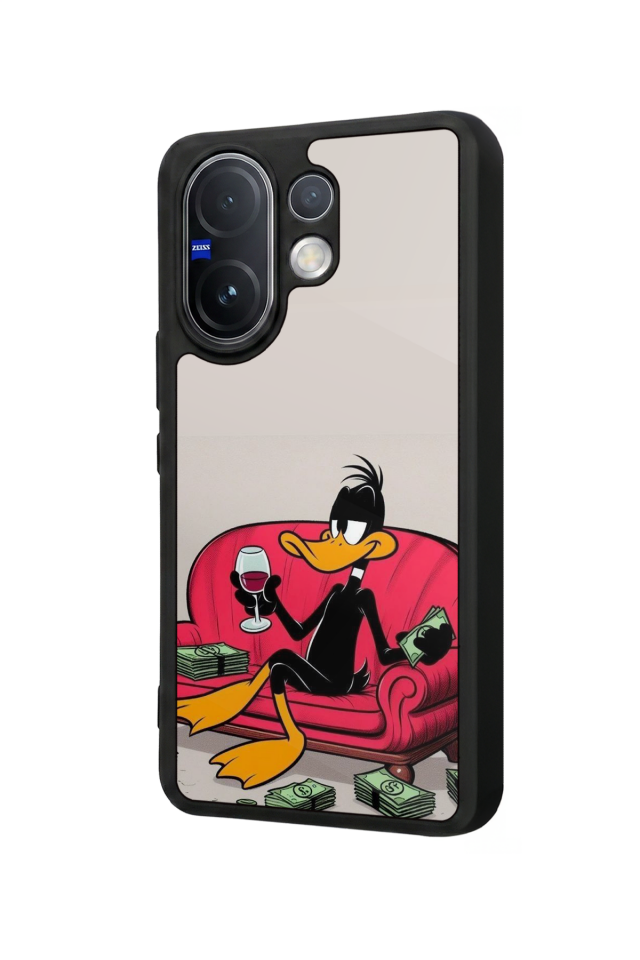 Vivo V60 Uyumlu Daffy duck Tasarımlı Glossy Premium Kılıf