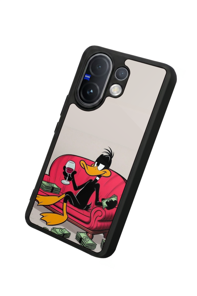 Vivo V60 Uyumlu Daffy duck Tasarımlı Glossy Premium Kılıf