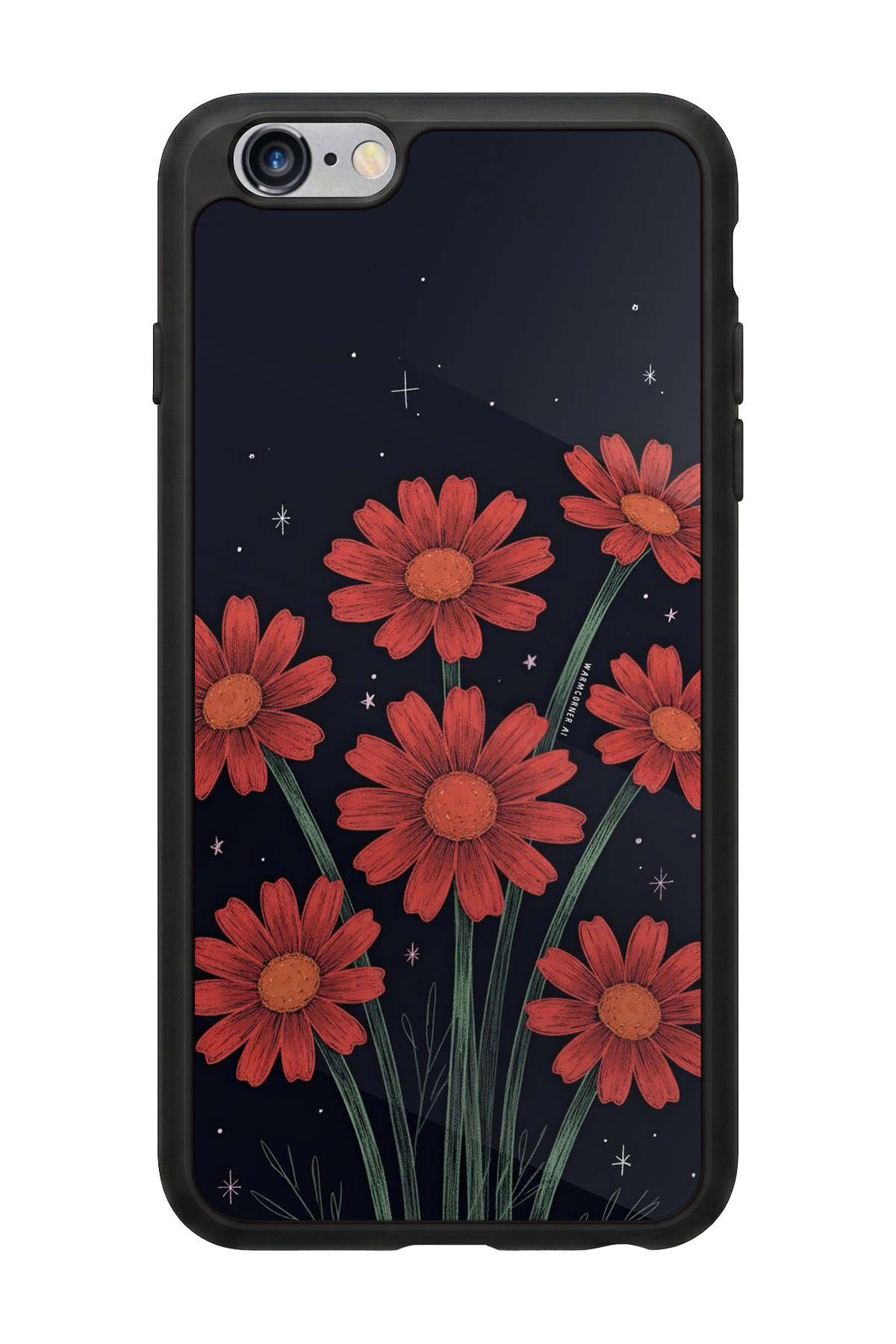 iPhone 6s Plus Uyumlu Floral Tasarımlı Glossy Premium Kılıf