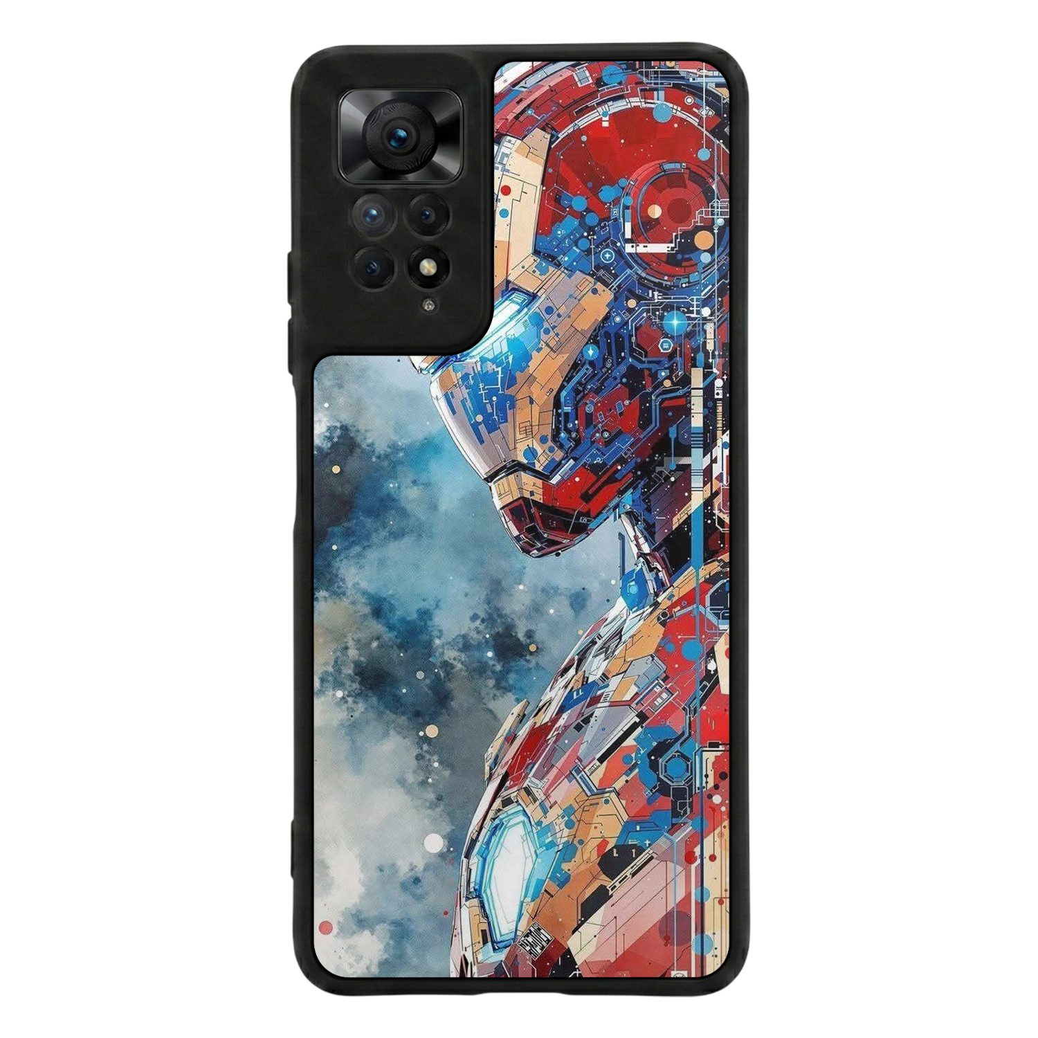 Xiaomi Redmi Note 12 Pro Uyumlu Iron Man ( Demir Adam ) Tasarımlı Glossy Premium Kılıf