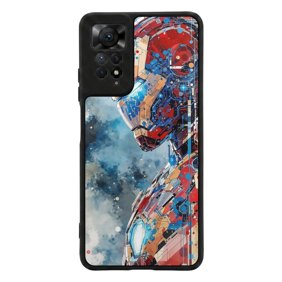 Xiaomi Redmi Note 12 Pro Uyumlu Iron Man ( Demir Adam ) Tasarımlı Glossy Premium Kılıf