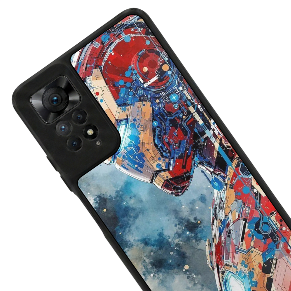 Xiaomi Redmi Note 12 Pro Uyumlu Iron Man ( Demir Adam ) Tasarımlı Glossy Premium Kılıf
