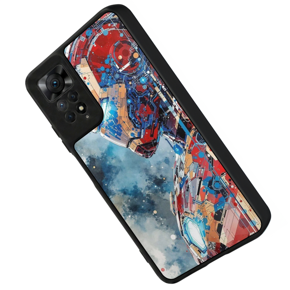 Xiaomi Redmi Note 12 Pro Uyumlu Iron Man ( Demir Adam ) Tasarımlı Glossy Premium Kılıf