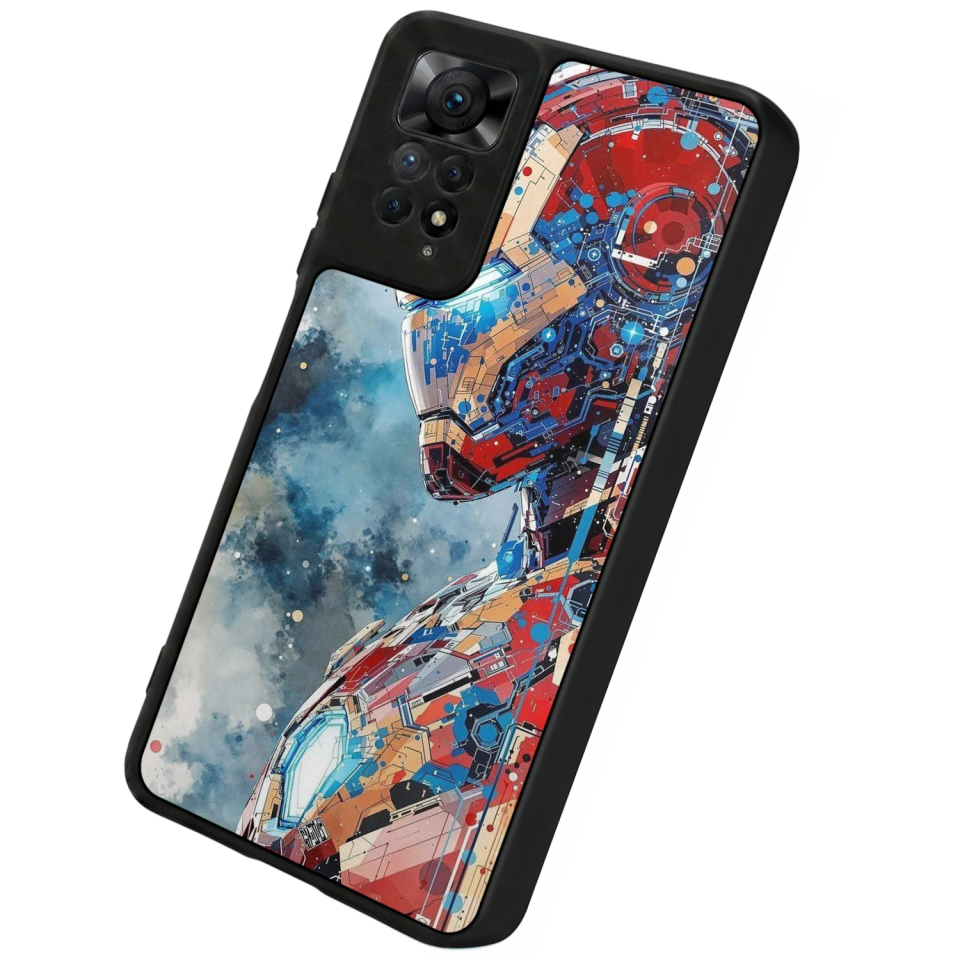 Xiaomi Redmi Note 12 Pro Uyumlu Iron Man ( Demir Adam ) Tasarımlı Glossy Premium Kılıf