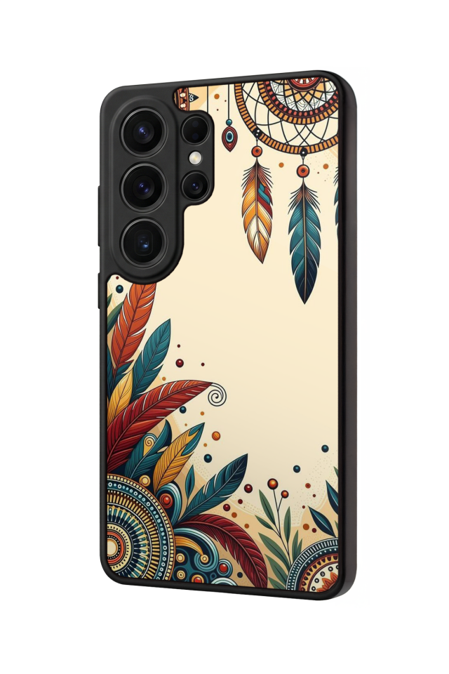 Samsung Galaxy S26 Ultra Uyumlu Mandala Tasarımlı Glossy Premium Kılıf