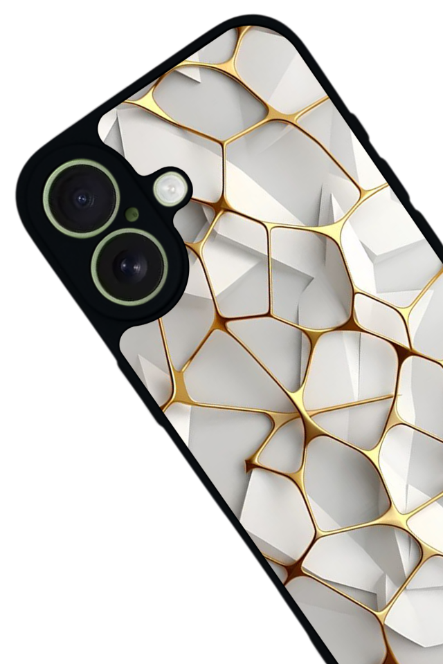 iPhone 17 Uyumlu Mermer Marble Tasarımlı Glossy Premium Kılıf