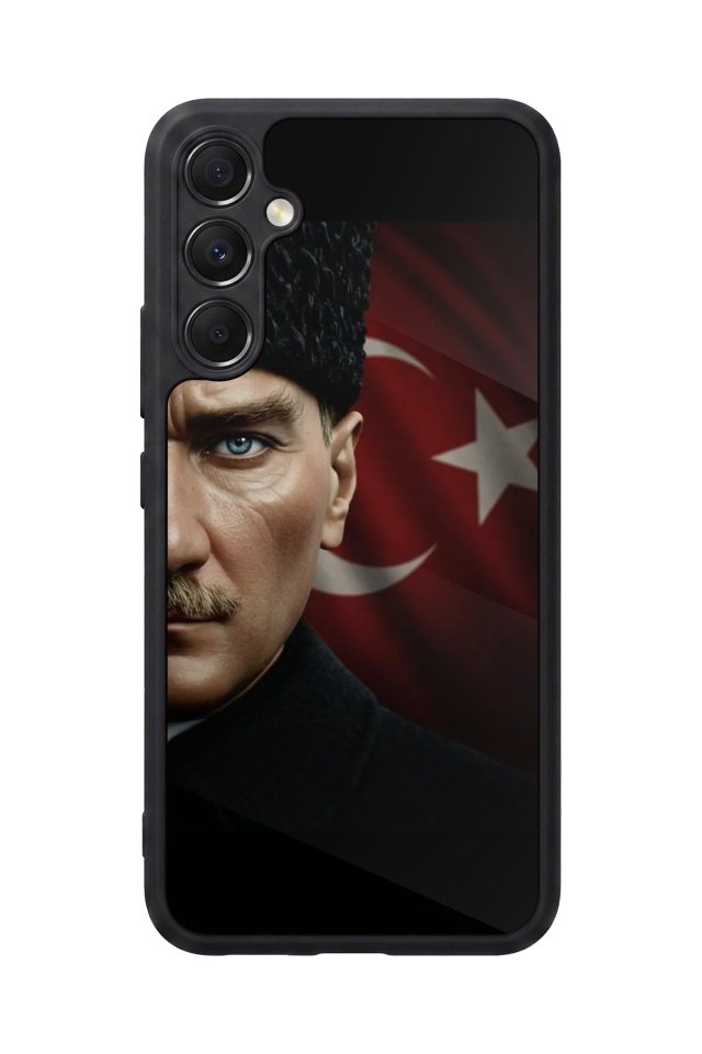 Samsung Galaxy M34 Uyumlu Mustafa Kemal Ataturk Tasarımlı Glossy Premium Kılıf