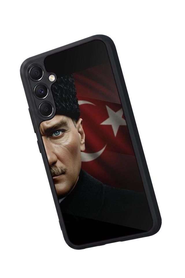 Samsung Galaxy M34 Uyumlu Mustafa Kemal Ataturk Tasarımlı Glossy Premium Kılıf