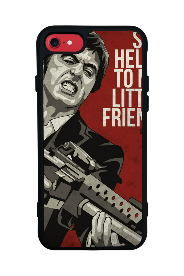 iPhone 8 Uyumlu Scarface Tasarımlı Glossy Premium Kılıf