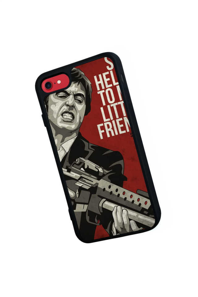 iPhone 8 Uyumlu Scarface Tasarımlı Glossy Premium Kılıf