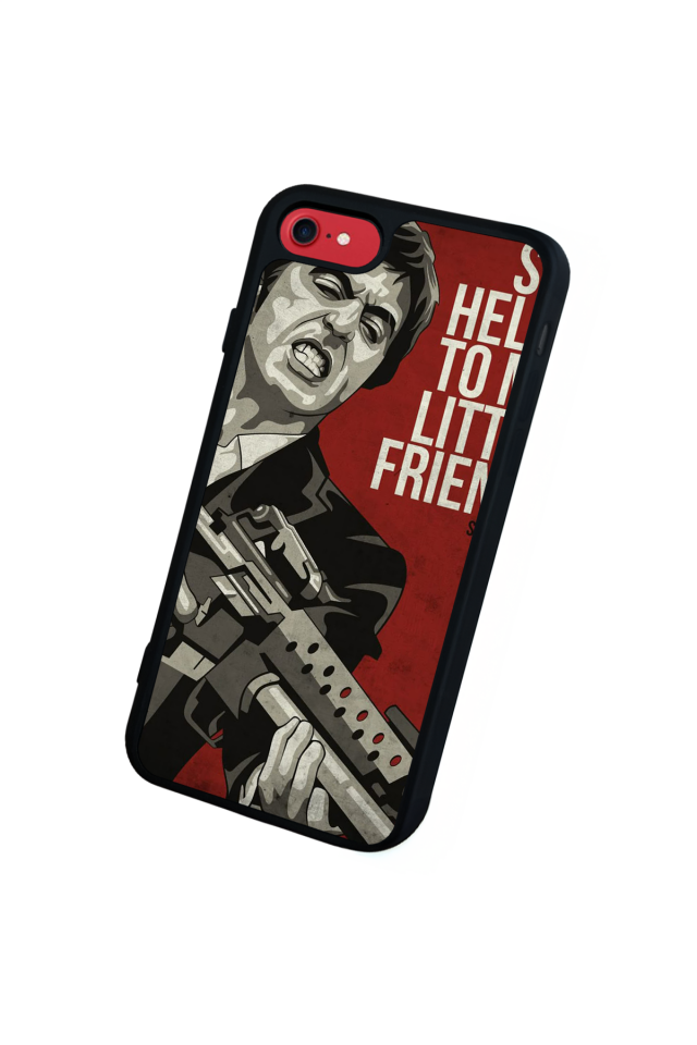 iPhone 8 Uyumlu Scarface Tasarımlı Glossy Premium Kılıf