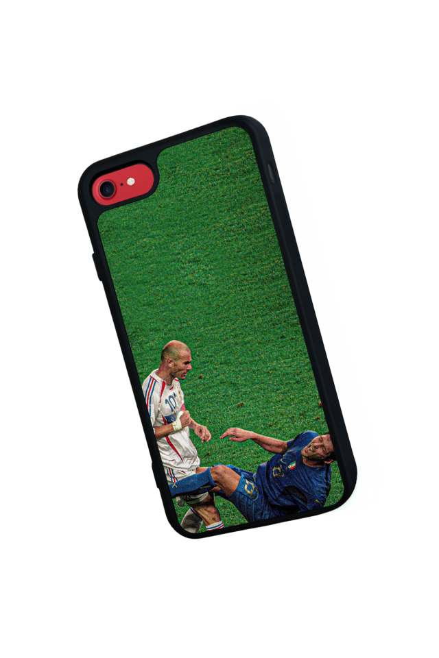 iPhone SE Uyumlu Zidane Tasarımlı Glossy Premium Kılıf