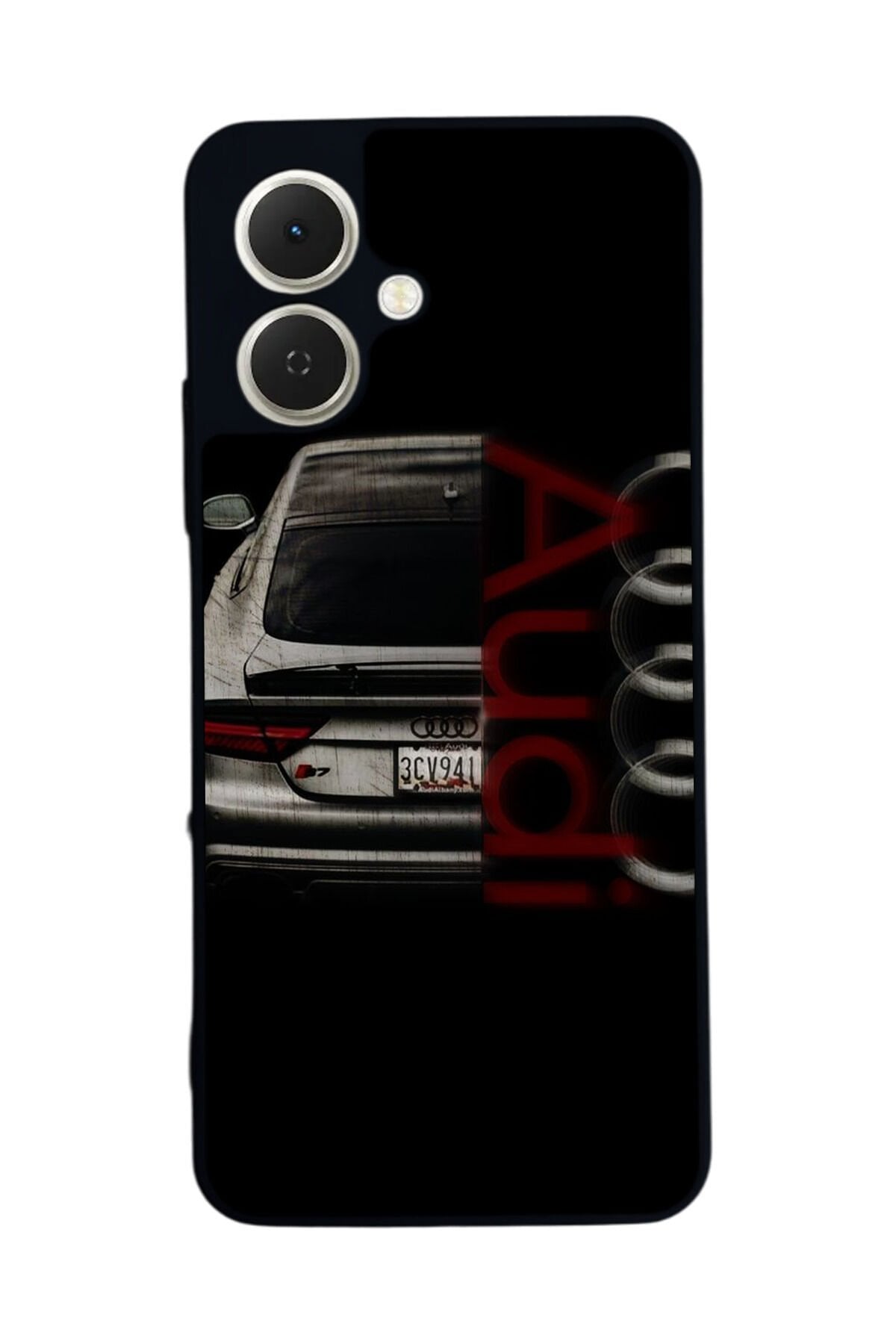 Tecno Spark GO 2 Uyumlu Audi Tasarımlı Glossy Premium Kılıf