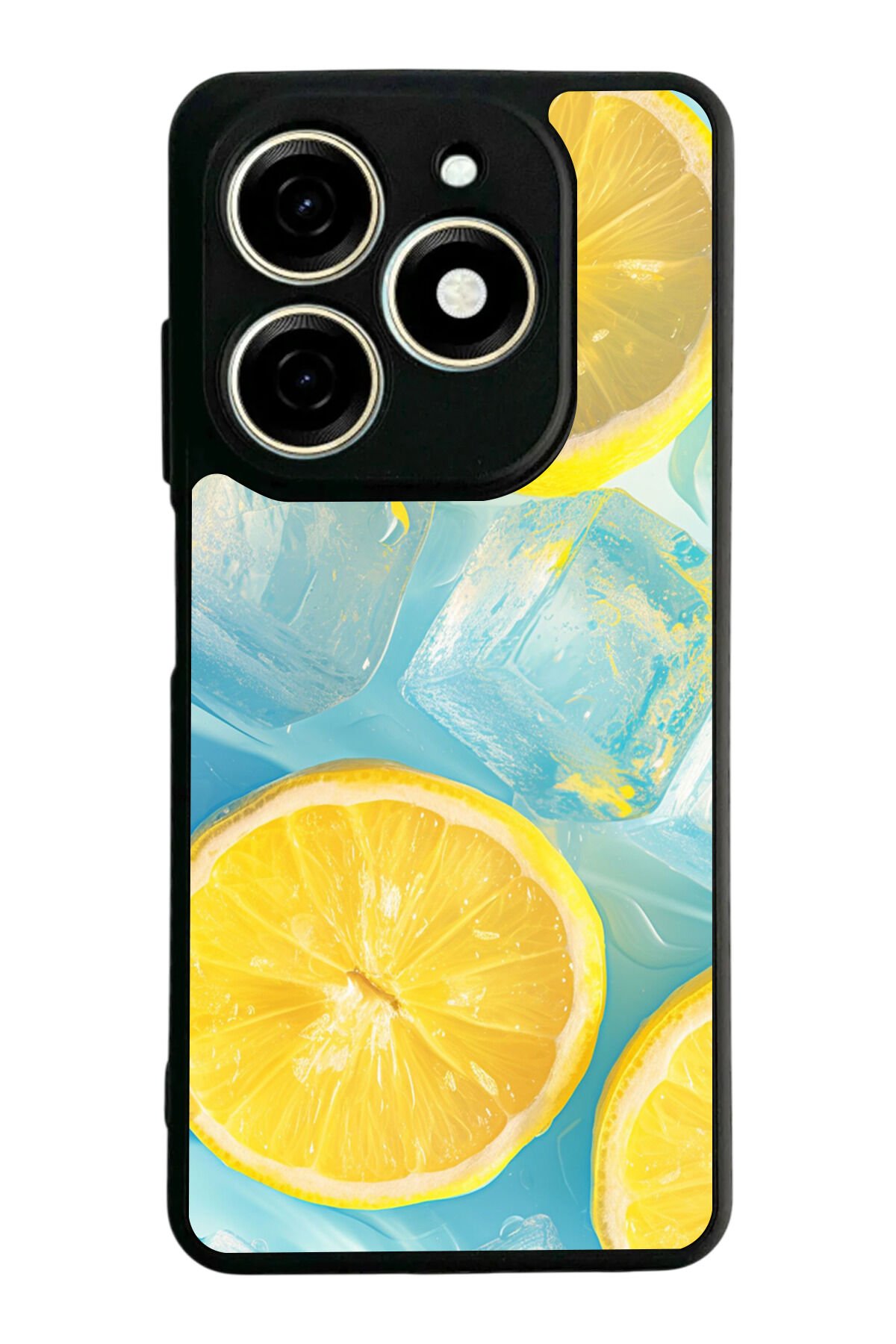 Tecno Spark 20/20C Uyumlu Limon Tasarımlı Glossy Premium Kılıf
