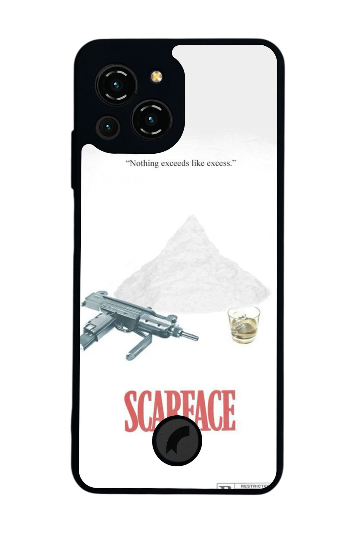 Reeder S23 Pro Max Uyumlu Scarface Tasarımlı Glossy Premium Kılıf