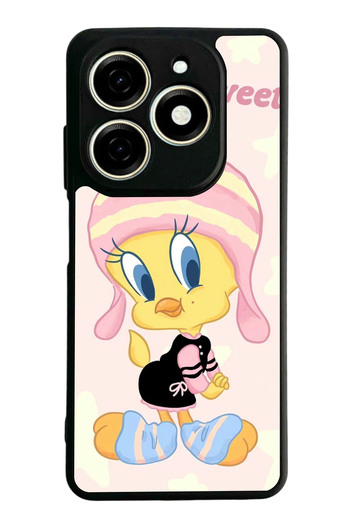 Infınıx Smart 8 Pro Uyumlu Tweety Tasarımlı Glossy Premium Kılıf