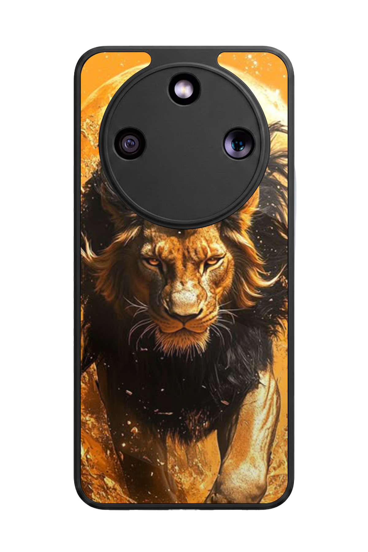 Honor Magic 8 Lite Uyumlu Aslan Tasarımlı Glossy Premium Kılıf