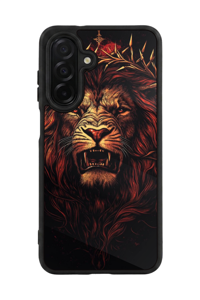 Samsung Galaxy A36 Uyumlu Aslan Tasarımlı Glossy Premium Kılıf