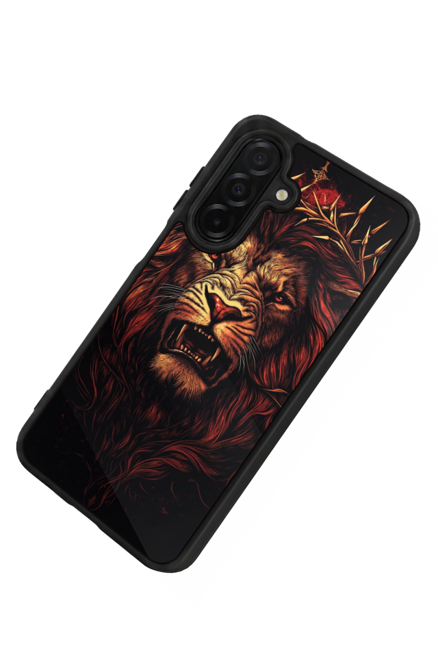 Samsung Galaxy A36 Uyumlu Aslan Tasarımlı Glossy Premium Kılıf