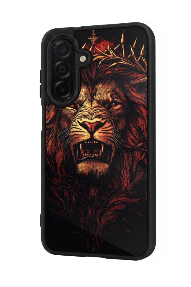 Samsung Galaxy A36 Uyumlu Aslan Tasarımlı Glossy Premium Kılıf