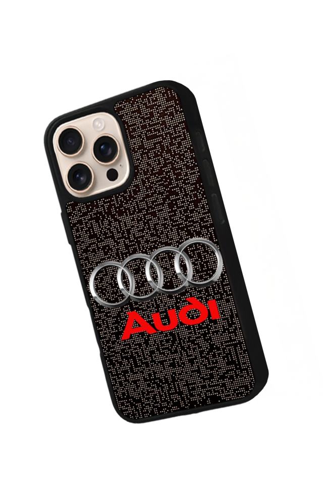 iPhone 15 Pro Max Uyumlu Audi Tasarımlı Glossy Premium Kılıf