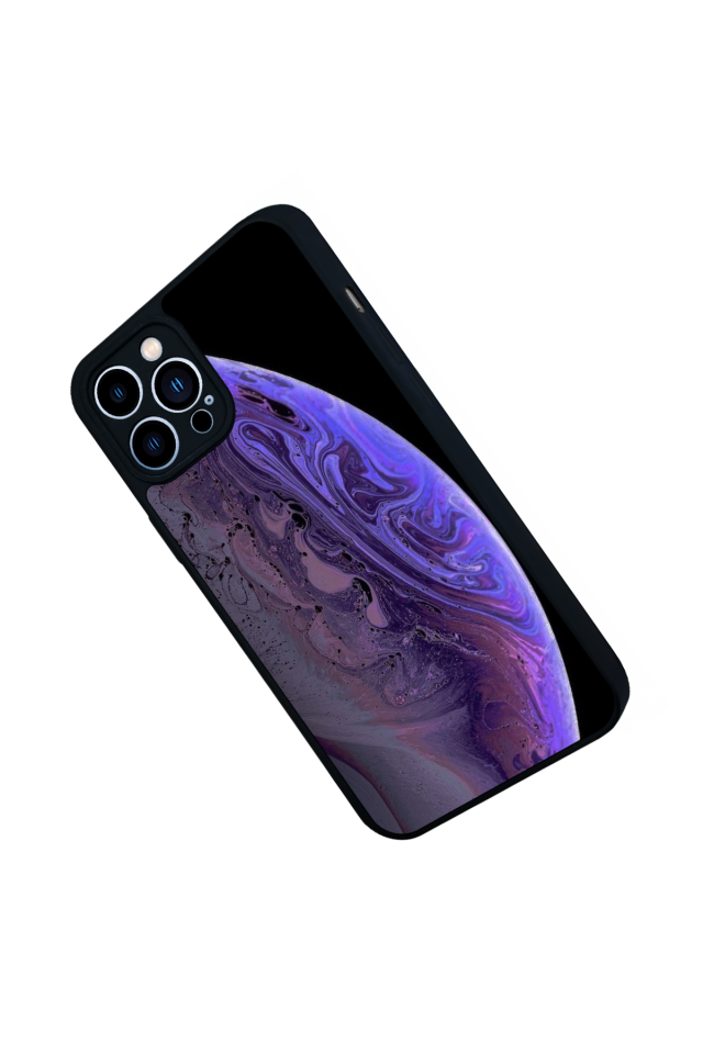 iPhone 12 Pro Max Uyumlu Ay Tasarımlı Glossy Premium Kılıf