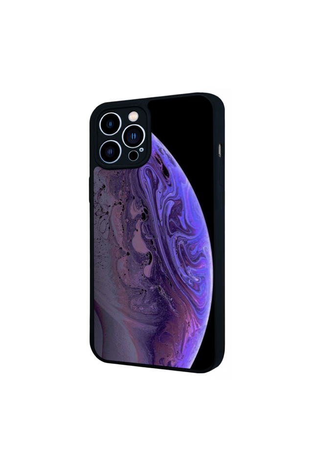 iPhone 12 Pro Max Uyumlu Ay Tasarımlı Glossy Premium Kılıf