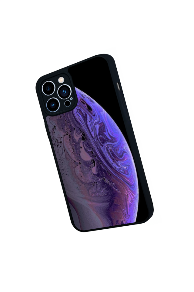 iPhone 12 Pro Max Uyumlu Ay Tasarımlı Glossy Premium Kılıf