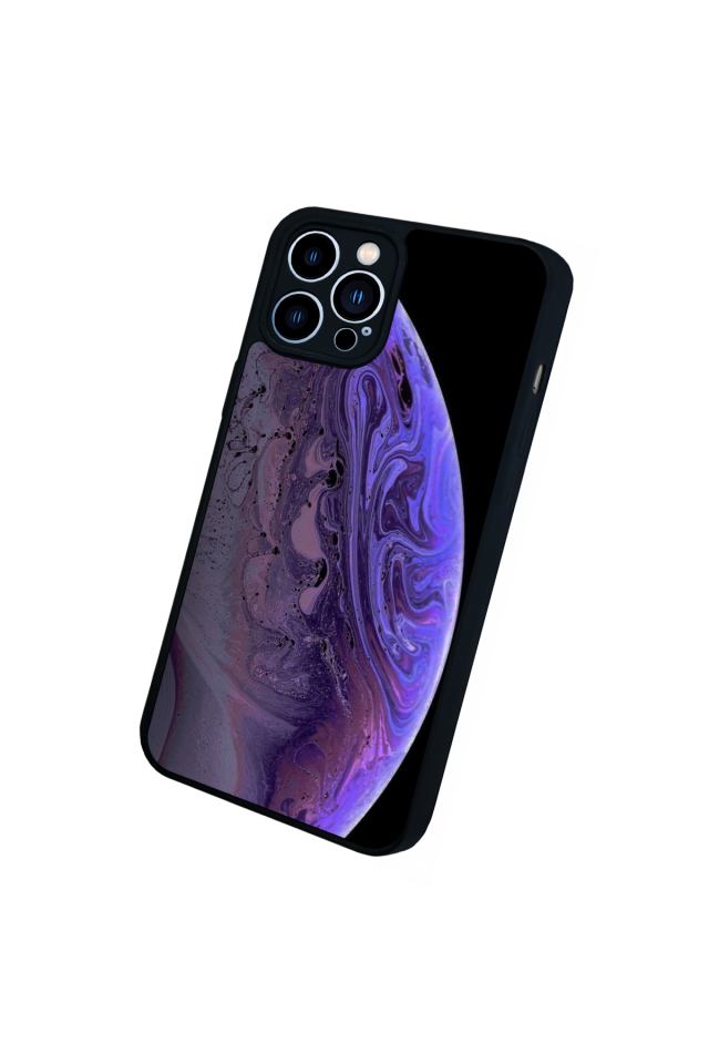 iPhone 12 Pro Max Uyumlu Ay Tasarımlı Glossy Premium Kılıf