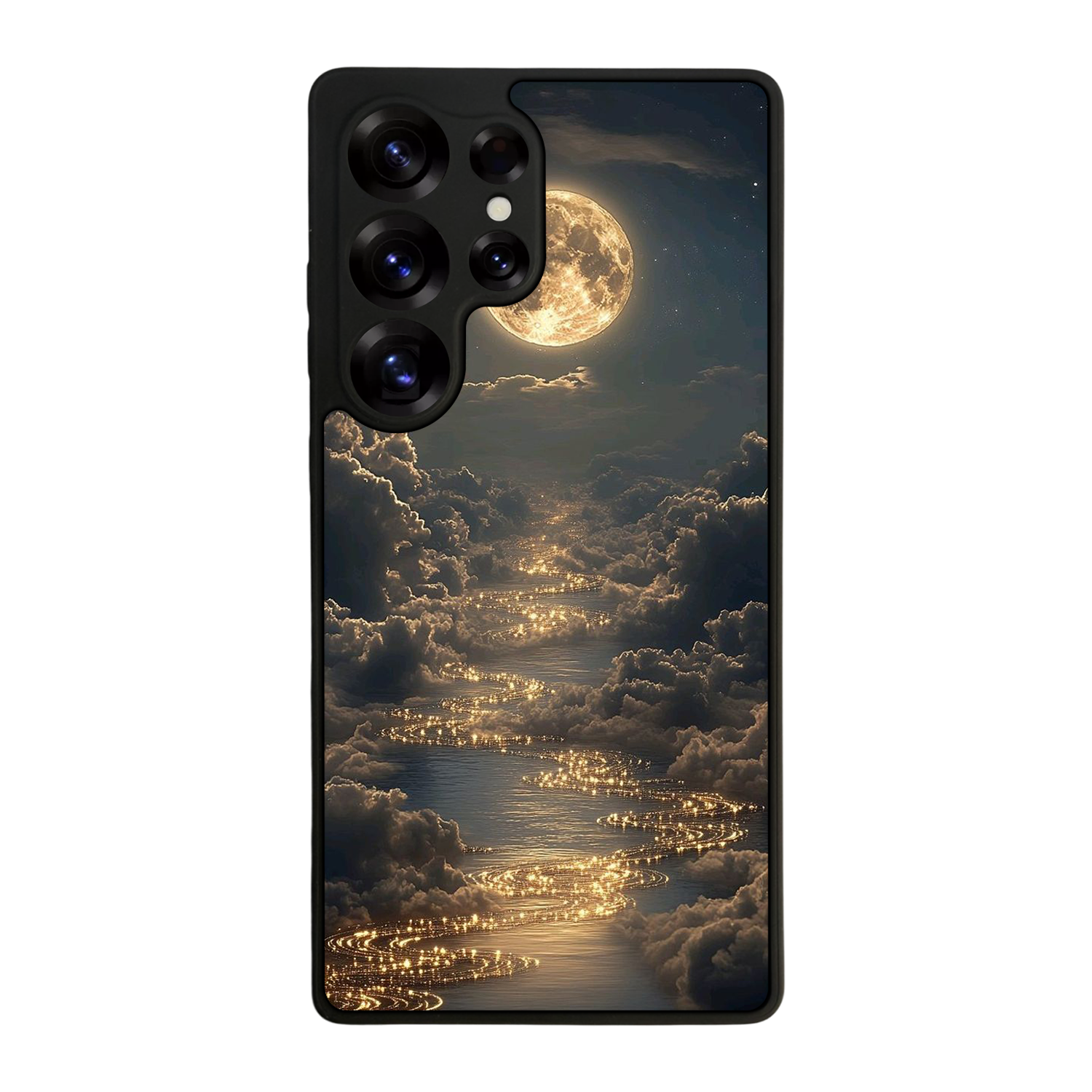 Samsung Galaxy S25 Ultra Uyumlu Ay Tasarımlı Glossy Premium Kılıf