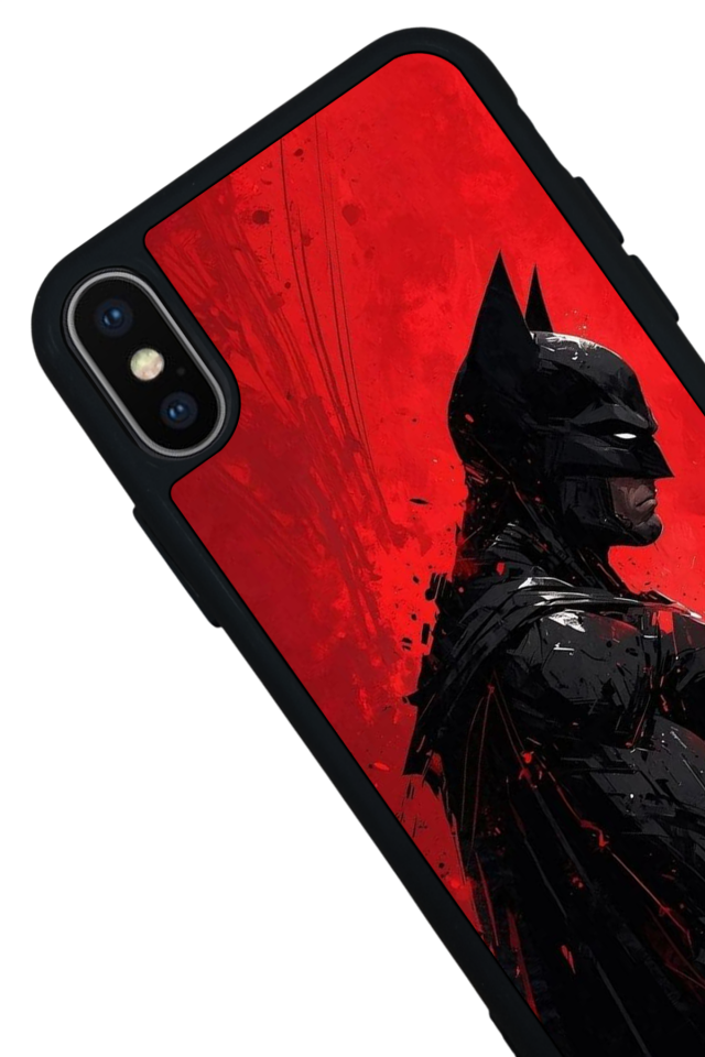 iPhone X/ XS Uyumlu Batman Tasarımlı Glossy Premium Kılıf