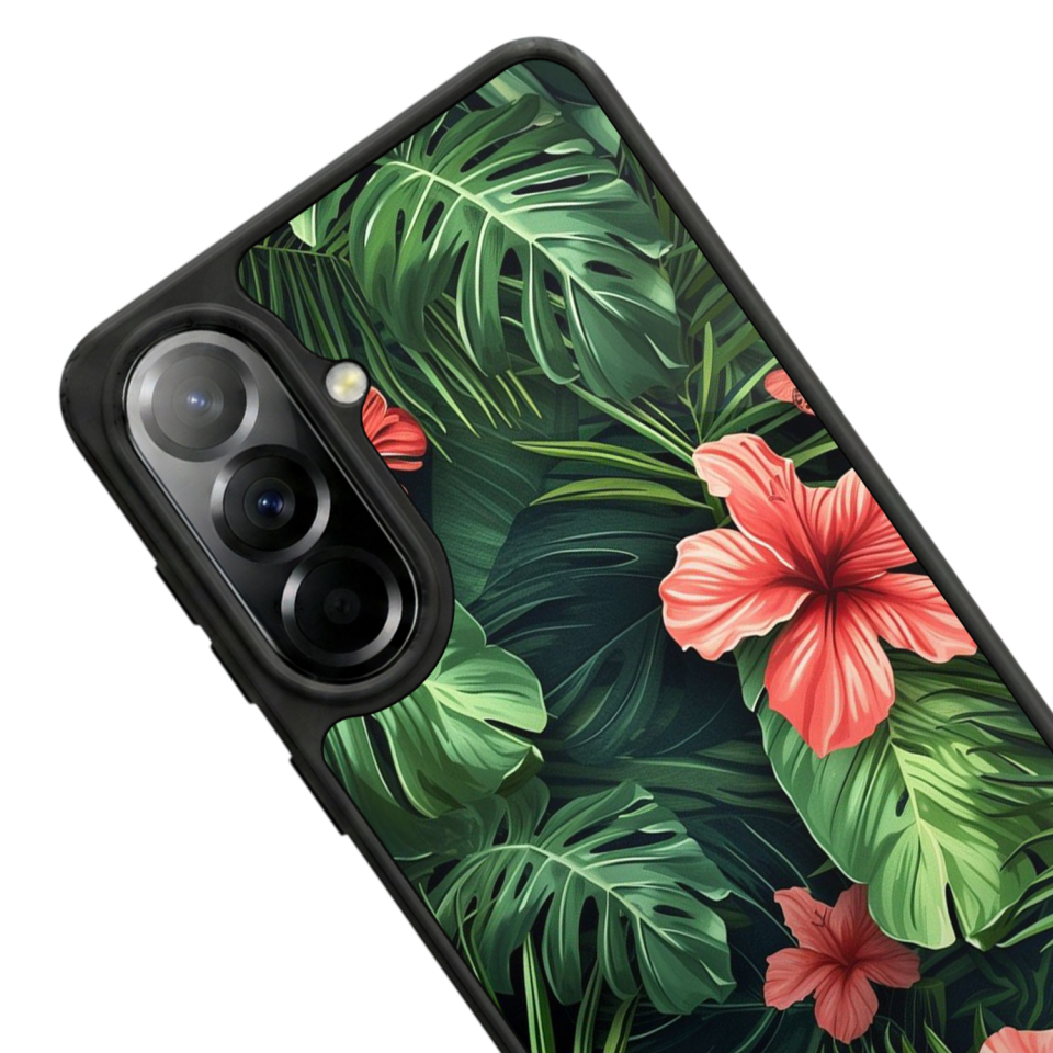 Samsung Galaxy A37 Uyumlu Botanik Tasarımlı Glossy Premium Kılıf