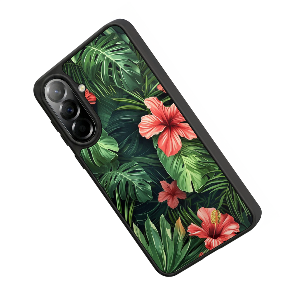 Samsung Galaxy A37 Uyumlu Botanik Tasarımlı Glossy Premium Kılıf