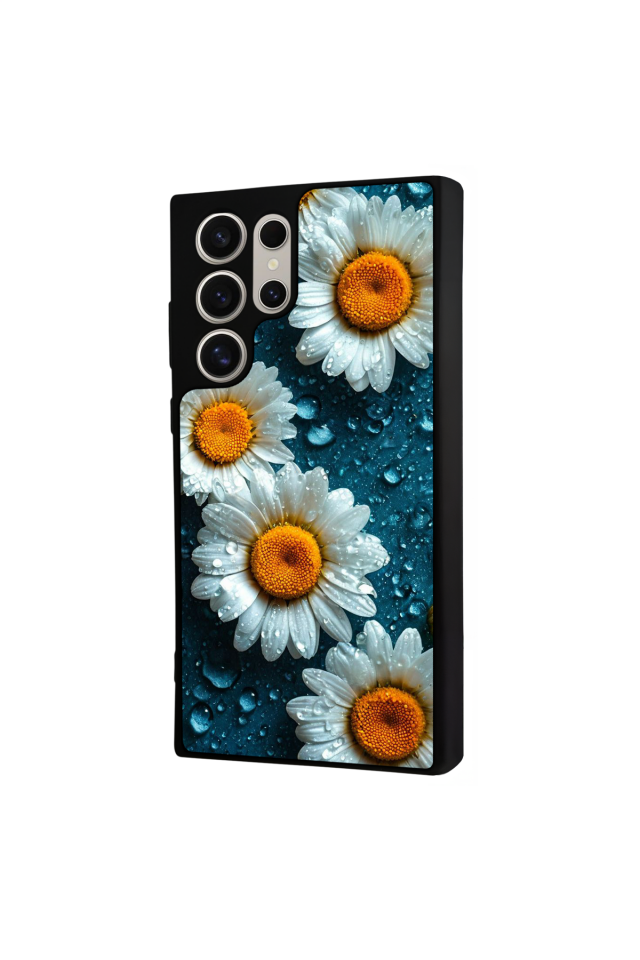 Samsung Galaxy S23 Ultra Uyumlu Cicek Tasarımlı Glossy Premium Kılıf