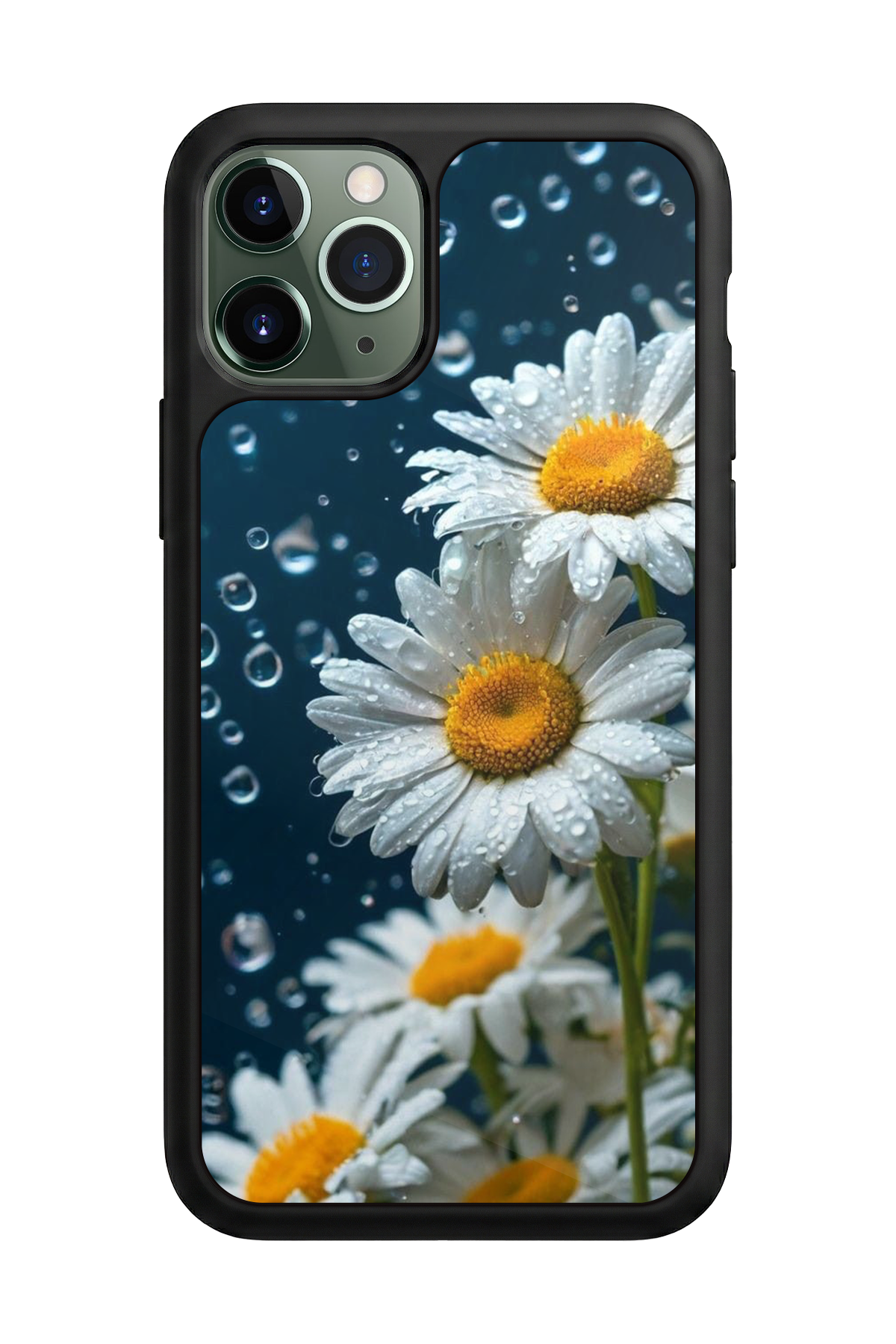 iPhone 11 Pro Uyumlu Cicek Tasarımlı Glossy Premium Kılıf