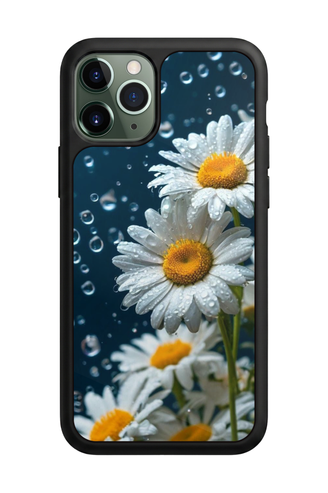 iPhone 11 Pro Uyumlu Cicek Tasarımlı Glossy Premium Kılıf