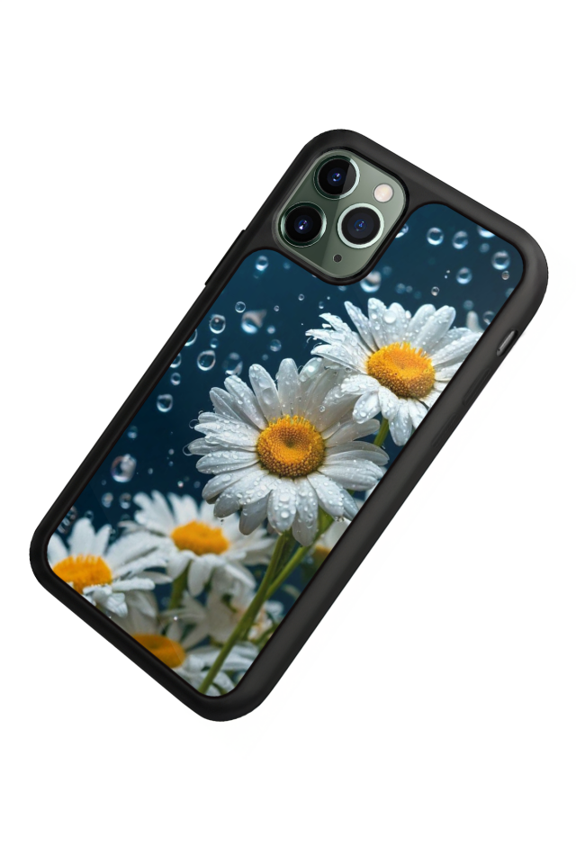 iPhone 11 Pro Uyumlu Cicek Tasarımlı Glossy Premium Kılıf