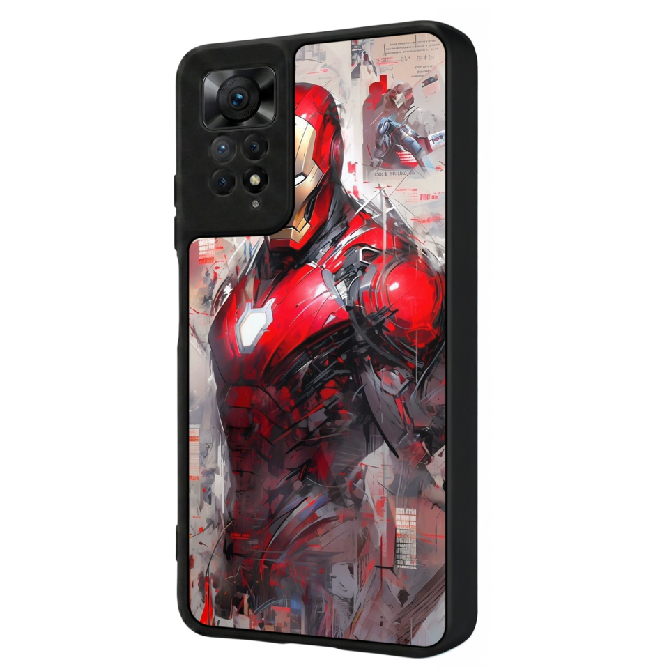 Xiaomi Redmi Note 12 Pro Uyumlu Iron Man ( Demir Adam ) Tasarımlı Glossy Premium Kılıf
