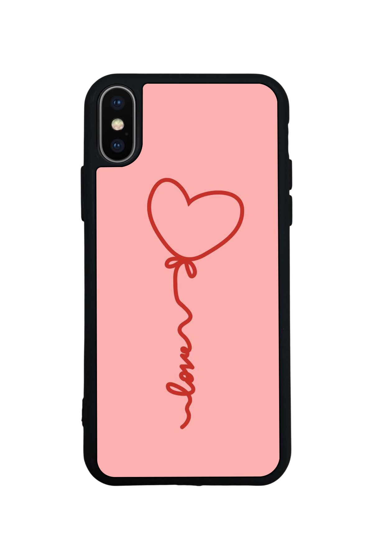 iPhone XS Max Uyumlu Kalp Love Tasarımlı Glossy Premium Kılıf