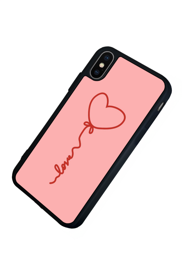 iPhone XS Max Uyumlu Kalp Love Tasarımlı Glossy Premium Kılıf