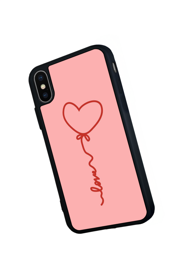 iPhone XS Max Uyumlu Kalp Love Tasarımlı Glossy Premium Kılıf