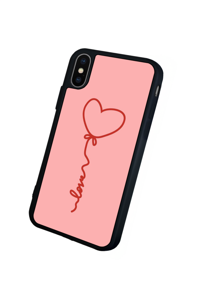 iPhone XS Max Uyumlu Kalp Love Tasarımlı Glossy Premium Kılıf