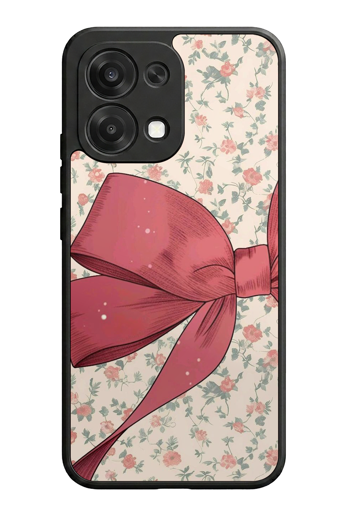 Oppo A6 Pro Uyumlu Kurdele Tasarımlı Glossy Premium Kılıf