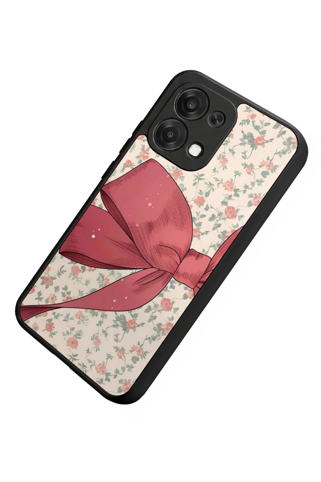 Oppo A6 Pro Uyumlu Kurdele Tasarımlı Glossy Premium Kılıf